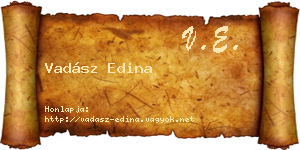Vadász Edina névjegykártya